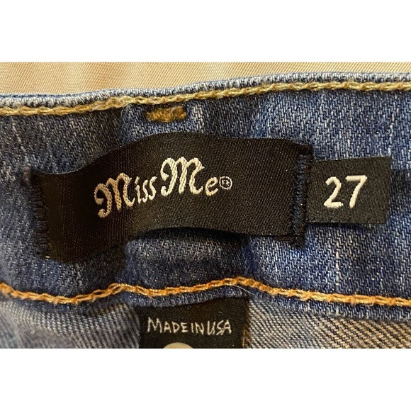 Miss Me Jeans Womens 27 Blue Bootcut‎ 5 Pocket Western - Picture 6 of 9